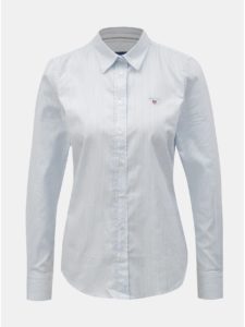 Bielo–modrá dámska pruhovaná slim košeľa GANT