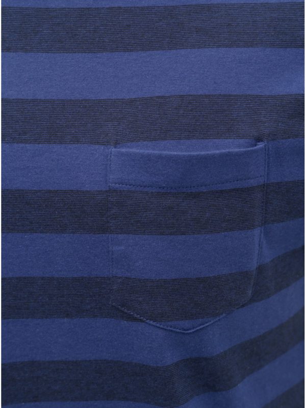 Modré pruhované slim fit tričko Jack & Jones Normann