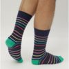 Tmavomodré pruhované ponožky GANT