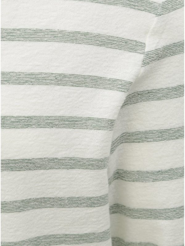Zeleno–krémové pruhované tričko ONLY & SONS Marvin