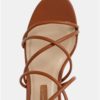 Hnedé sandále na širokom podpätku Dorothy Perkins