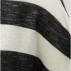 Krémovo–čierne pruhované tričko VERO MODA Wide