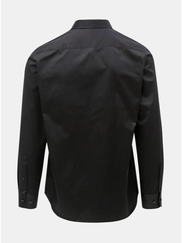 Čierna formálna slim fit košeľa Selected Homme Pen-Pelle