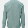 Svetlozelená melírovaná slim fit košeľa s prímesou ľanu Selected Homme Linen