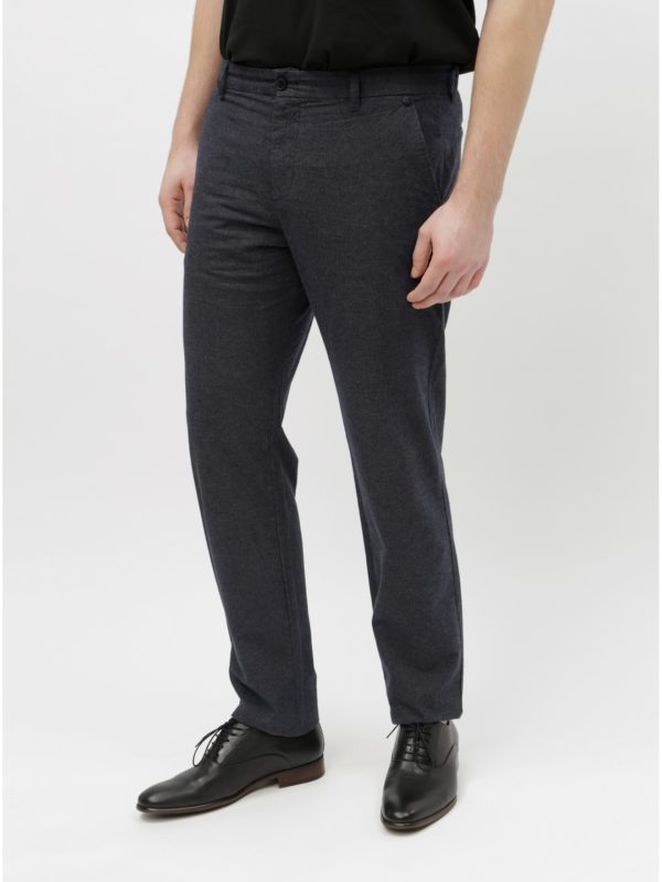 Tmavomodré chino nohavice Selected Homme Arval