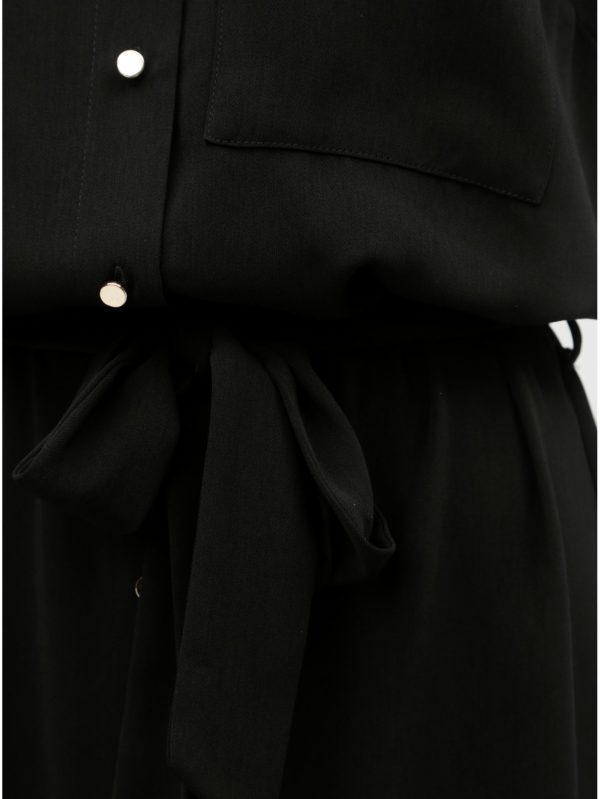 Čierne košeľové šaty Dorothy Perkins Tall