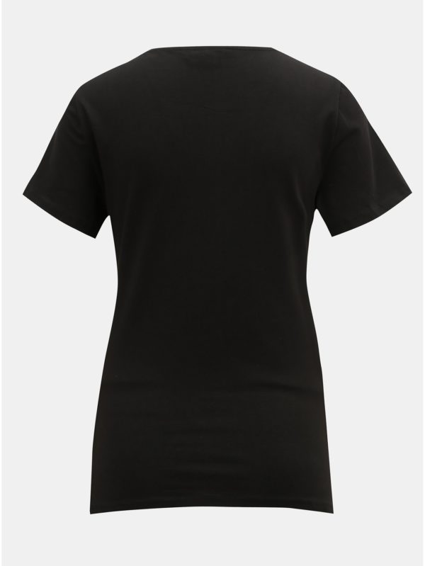 Čierne tehotenské tričko s madeirou Dorothy Perkins Maternity