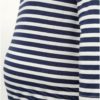 Bielo–modré tehotenské pruhované tričko Dorothy Perkins Maternity