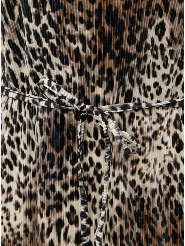 Hnedé šaty s leopardím vzorom Miss Selfridge