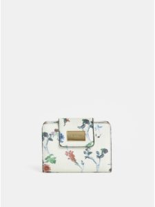 Krémová kvetovaná peňaženka Bessie London