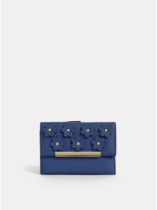 Modrá peňaženka s ozdobnými detailmi Bessie London