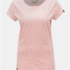Ružové dámske tričko s motívom Ragwear Mint Luck