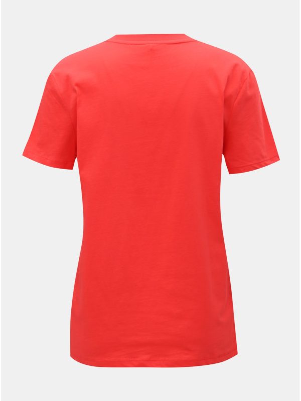 Červené tričko s potlačou ONLY Sense