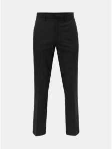 Čierne kockované tailored fit nohavice Burton Menswear London