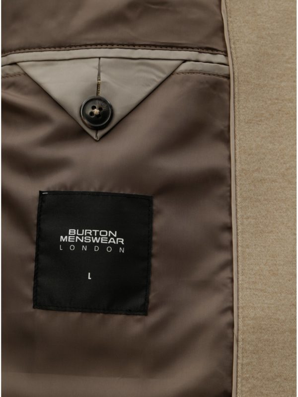 Béžový kabát Burton Menswear London