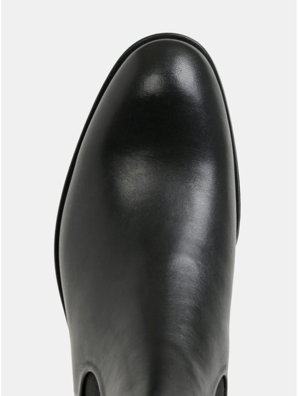 Čierne pánske kožené chelsea topánky Vagabond Harvey