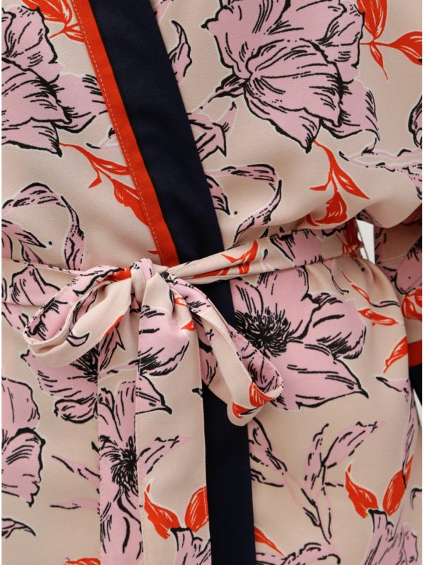 Ružové kvetované kimono Jacqueline de Yong Adira