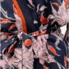Tmavomodré kvetované kimono Jacqueline de Yong Adira