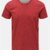 Červené vzorované tričko Selected Homme Kristian