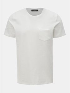 Biele tričko s vreckom Selected Homme Wave