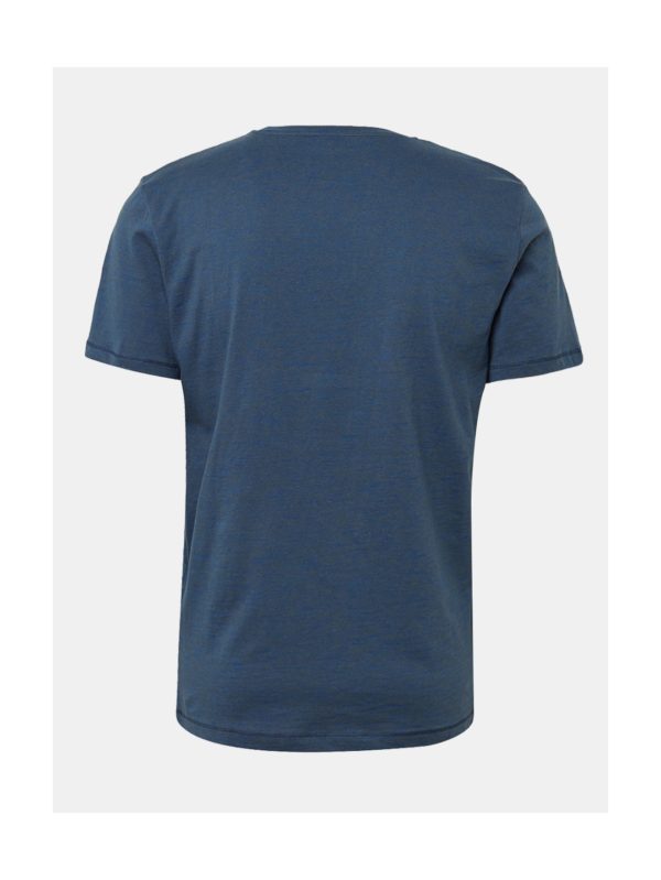 Modré pánske tričko s potlačou Tom Tailor
