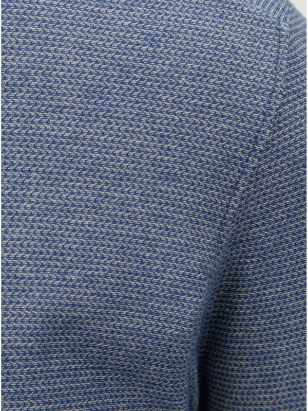 Modré melírované tričko Selected Homme James