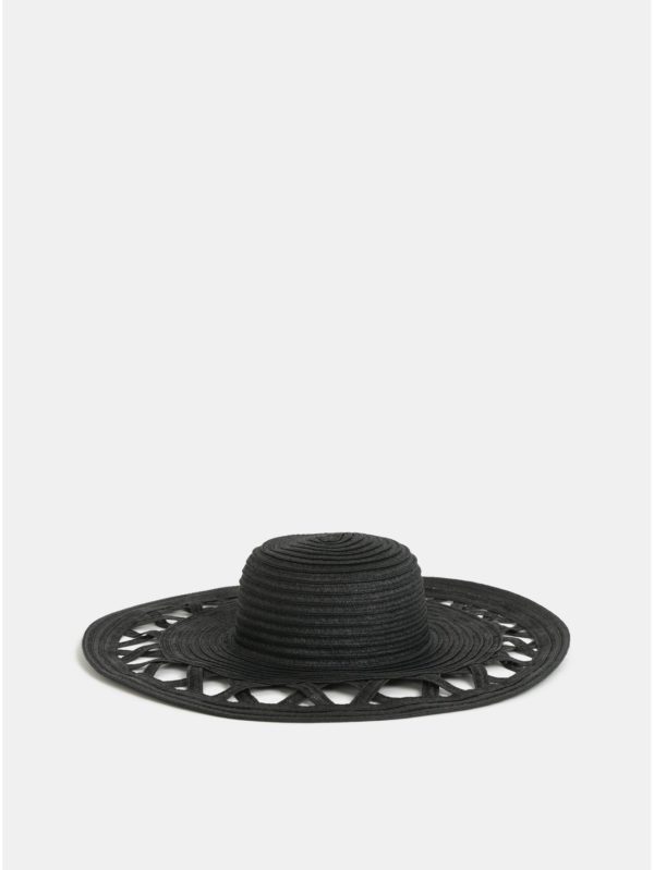 Čierny klobúk Pieces Bea