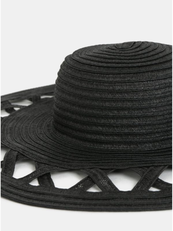 Čierny klobúk Pieces Bea