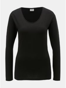 Čierne basic tričko Jacqueline de Yong Ava