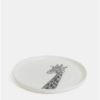 Biely porcelánový tanier s motívom žirafy Maxwell & Williams