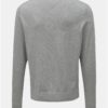 Sivý pánsky melírovaný sveter s prímesou hodvábu Tommy Hilfiger