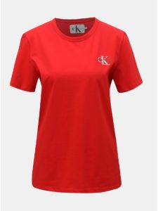 Červené dámske tričko Calvin Klein Jeans
