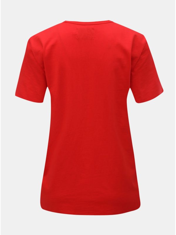 Červené dámske tričko Calvin Klein Jeans