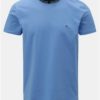 Modré pánske slim fit basic tričko Tommy Hilfiger