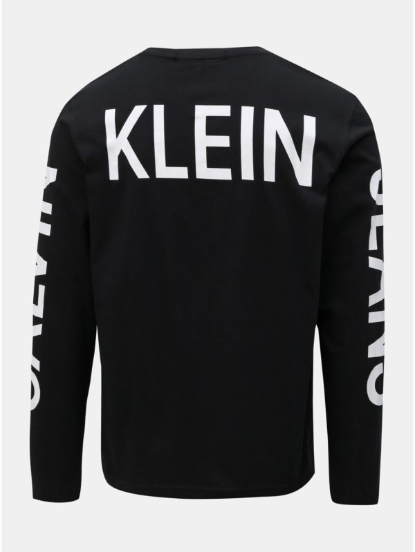 Čierne pánske tričko s potlačou na chrbte Calvin Klein Jeans