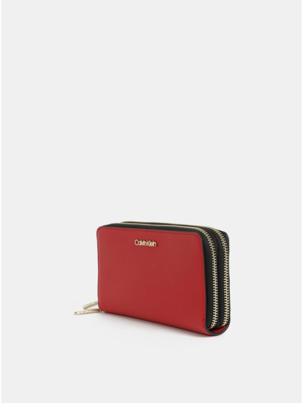 Červená dámska peňaženka Calvin Klein Jeans