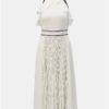 Biele plisované šaty Dorothy Perkins