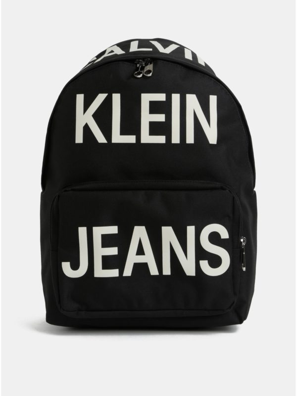 Čierny batoh s potlačou Calvin Klein Jeans
