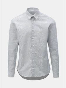 Biela vzorovaná košeľa Lindbergh