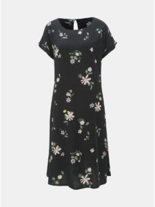 Čierne kvetované šaty Jacqueline de Yong Star