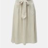 Béžová pruhovaná sukňa ONLY Manhattan