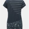 Tmavomodré dámske vzorované tričko Ragwear Taby Block