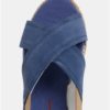 Modré dámske semišové sandále U.S. Polo Assn.