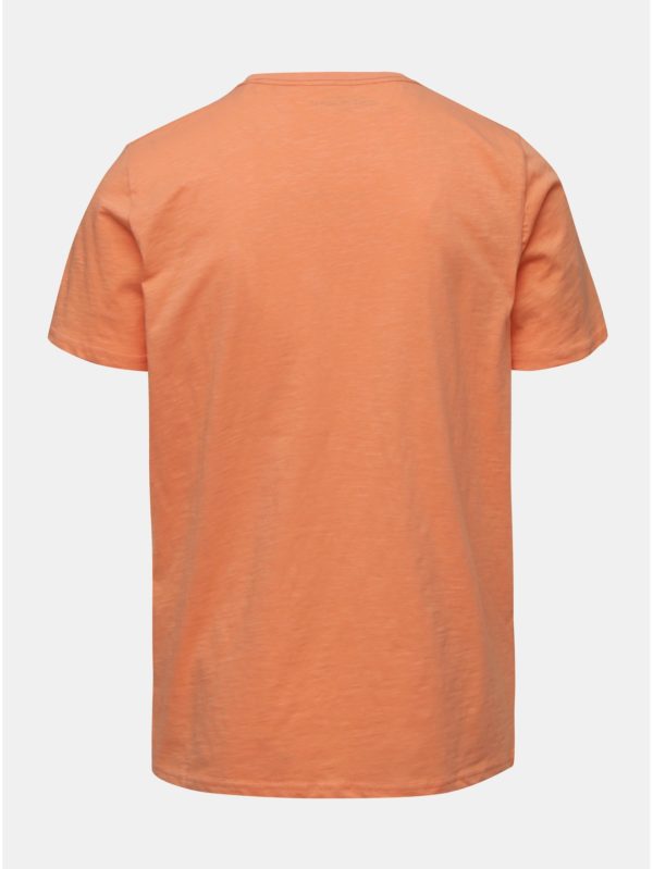 Oranžové tričko s potlačou Shine Original