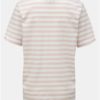 Bielo–ružové pruhované basic tričko Selected Femme Standard