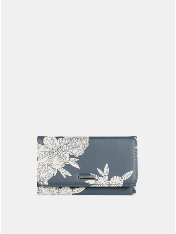 Kaki kvetovaná peňaženka Roxy Juno