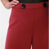 Červené široké nohavice s vysokým pásom Dorothy Perkins