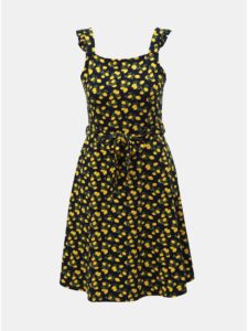 Tmavomodré šaty s motívom citrónov Dorothy Perkins