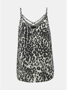 Bielo–čierny top s leopardím vzorom Dorothy Perkins