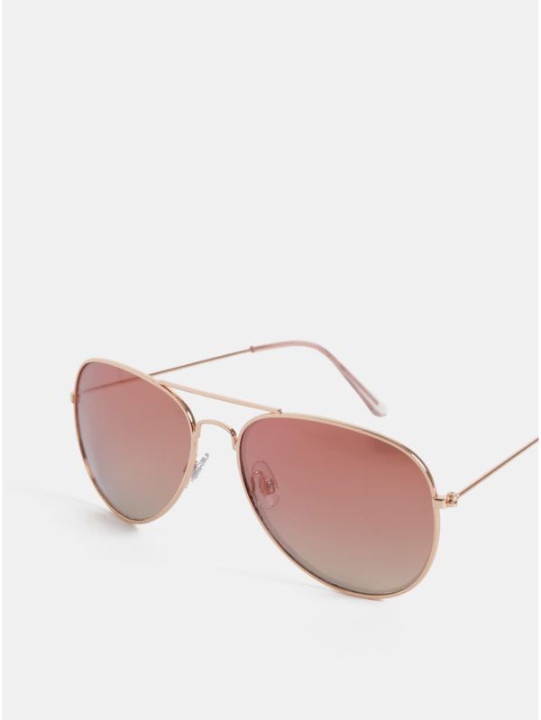 Slnečné okuliare v ružovozlatej farbe Dorothy Perkins